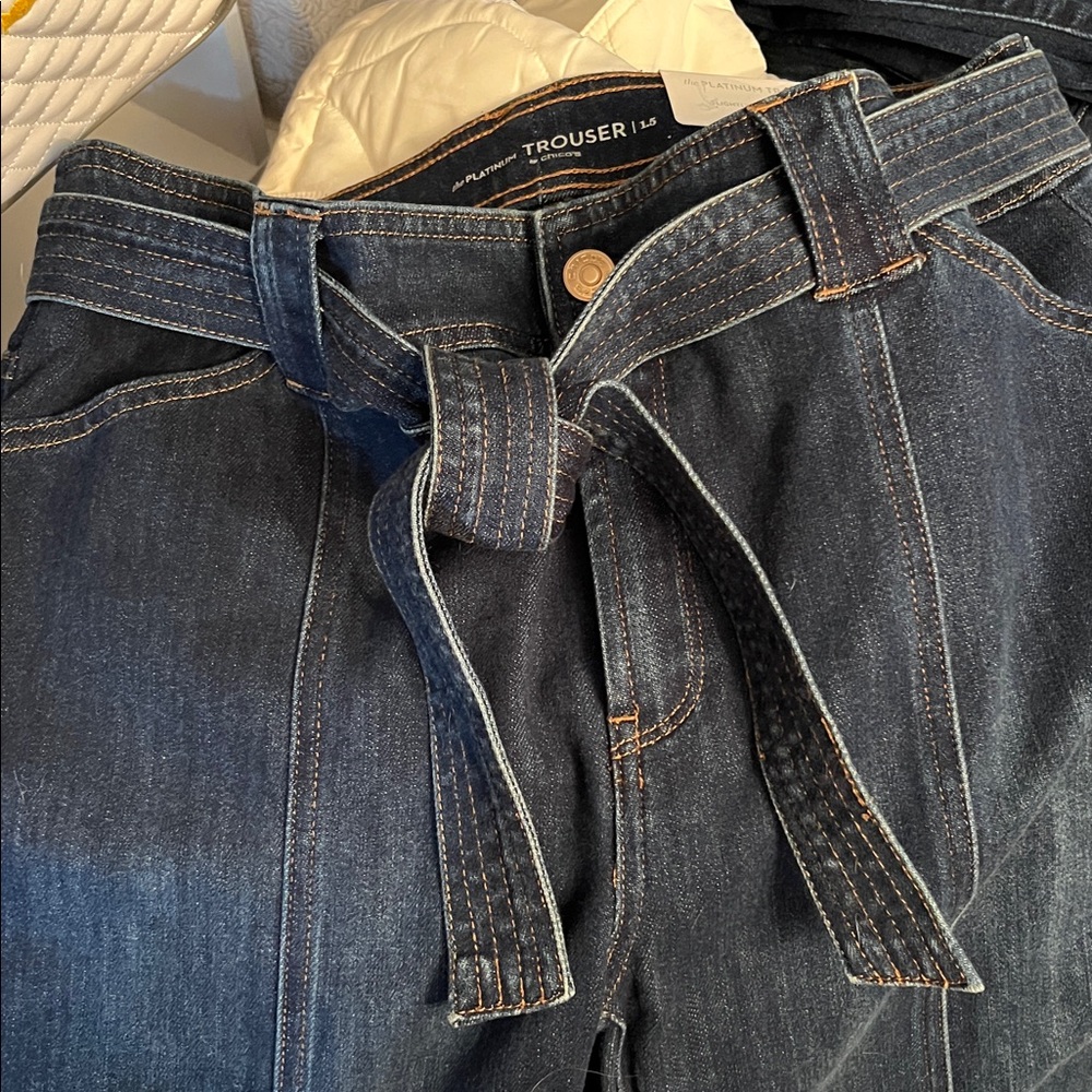 Chico's Dark Indigo Flare Jeans